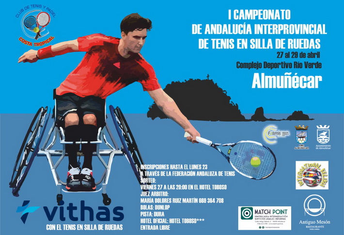 Este fin de semana se celebrar en el Complejo Deportivo Ro Verde el I Campeonato de Andaluca Interprovincial de Tenis en Silla de Ruedas.
